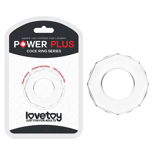 Эрекционное кольцо Lovetoy Power Plus Cock Ring Series прозрачный - фото 2