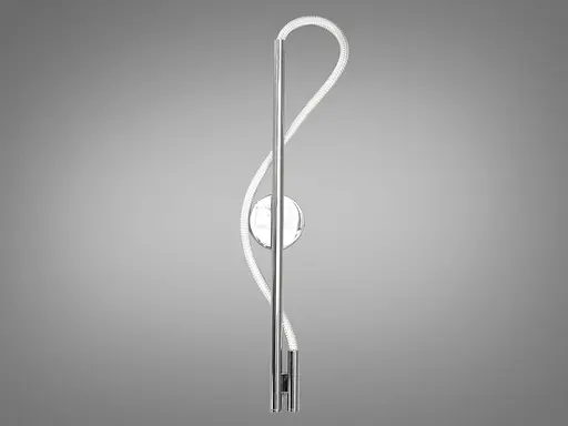 Сучасний, стильний світлодіодний світильник шланг потужністю 14Вт, хром - фото 1