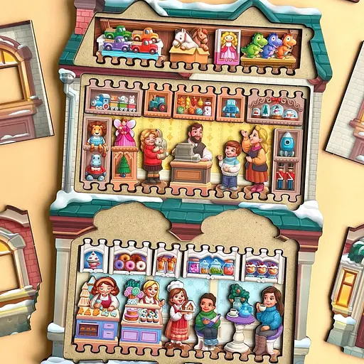 Двошаровий пазл-вкладиш "Магазин іграшок" Ubumblebees PSD304 (ПСД304) - фото 11