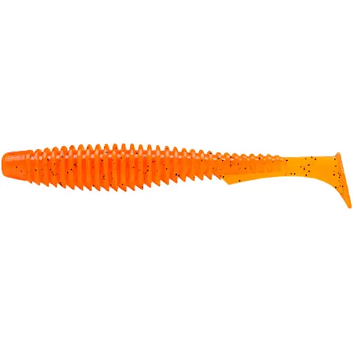 Силікон FishUP U-Shad 2" #049 - Pumpkin Orange/Black (10 шт/уп)