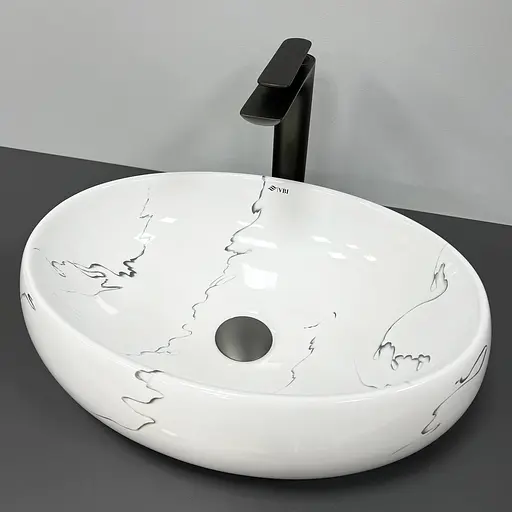 Умивальник VBI Veneto marmo накладний VBI-012807, Мармур - фото 3