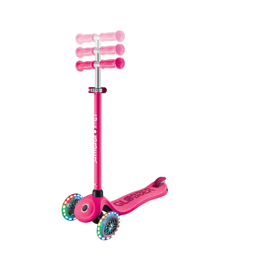 Самокат Globber Go Up Sporty 360 колеса з підсвіткою фуксія (456-610) - фото 4