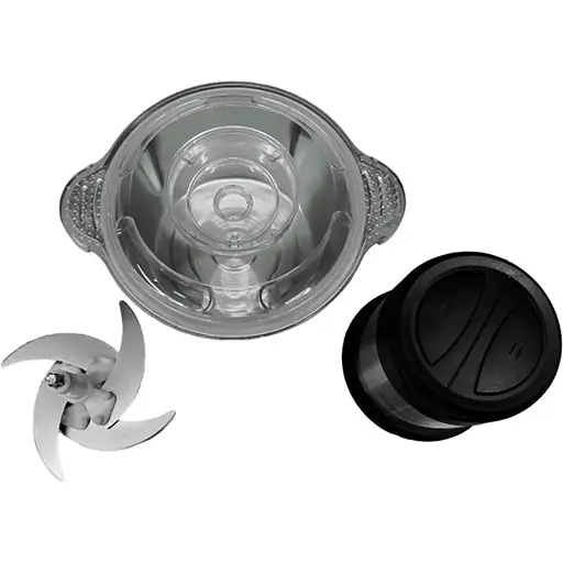 Измельчитель кухонный Luma Bella B-5002 с металлической чашей 2л для мяса и овощей 500 Вт Серый - фото 2