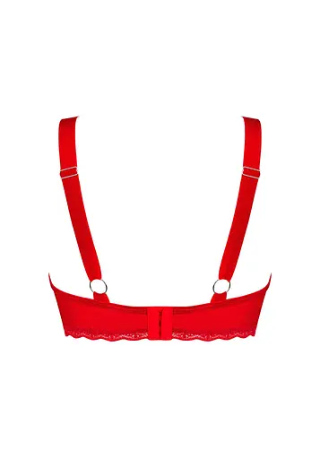 Бюстгальтер Obsessive Belovya XL/2XL червоний - фото 9