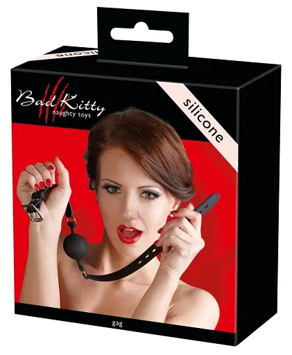 Кляп Bad Kitty Naughty Toys Gag М 4 см чорний - фото 7