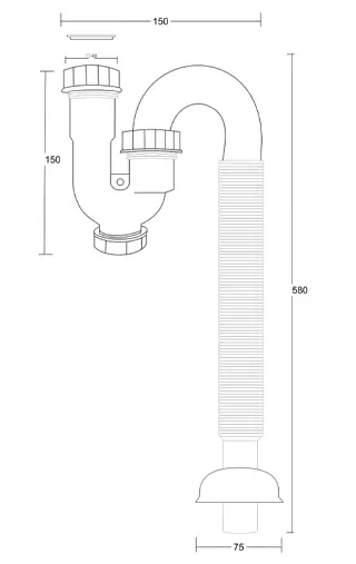 Умивальник Corsan Aris білий підлоговий MU5040, Білий - фото 8
