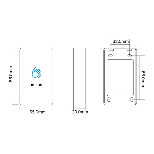 Кнопка виходу безконтактна накладна Trinix ART-902 (70-00034) - фото 7