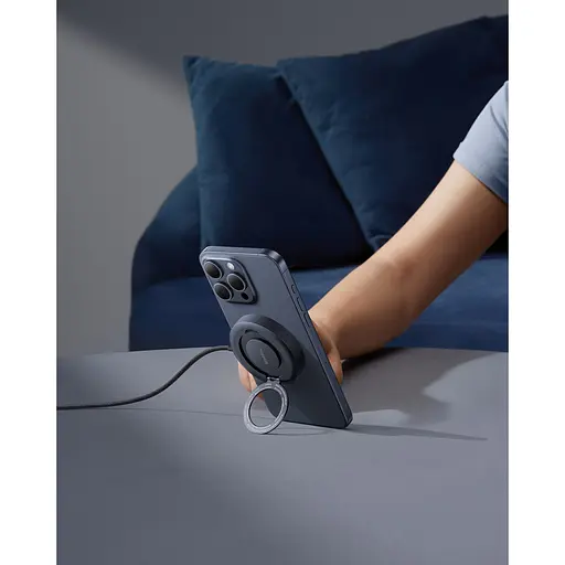 Бездротовий зарядний пристрій Baseus Simple Mini4 15W Universal Explorer Edition Cosmic Black (P10273300121-01) [151030] - фото 10