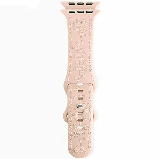 Ремешок Hoco WA30 Flexible series 3D solid color silicone strap для Apple watch 38/40/41mm Powder Sand - фото 3