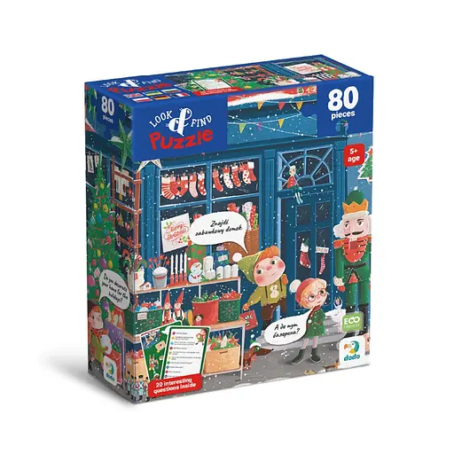 Детский пазл Ищи и находи "Зимние праздники" DoDo Toys 300663, 80 элементов