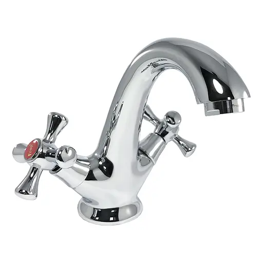 Смеситель для умывальника буксовый литой гусак шпилька Frap 1/10 F10732-B Хром - фото 1