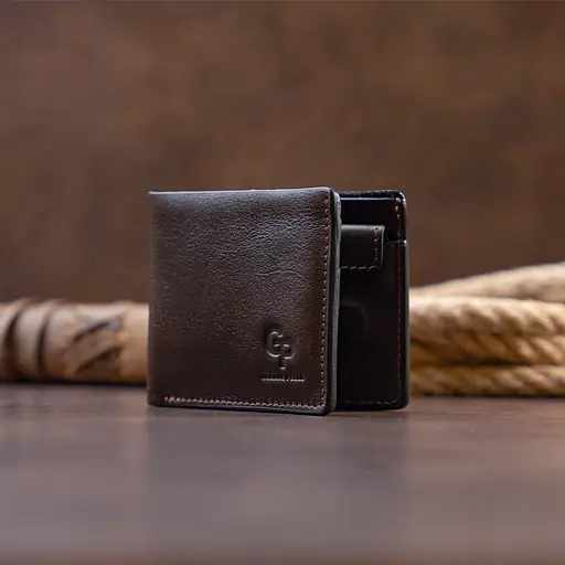 Кожаный портмоне Grande Pelle 11х8.9х1 см acs0014749 - фото 7