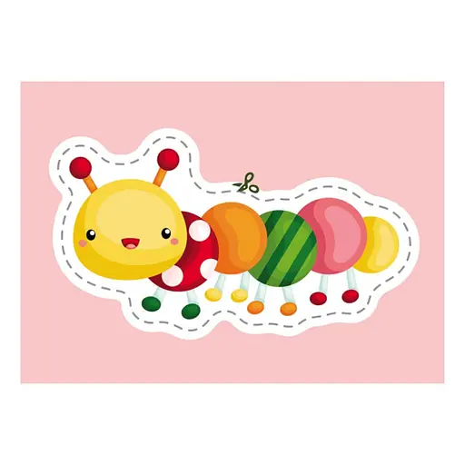 Вырезалки для самых маленьких. Разноцветные насекомые КЕНГУРУ 1376001 от 3 лет - фото 5