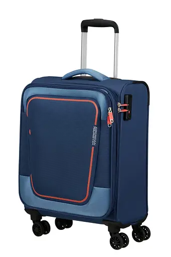 Валіза American Tourister PULSONIC COMBAT NAVY 55x40x23(26) 55 См MD6*41001 - фото 7