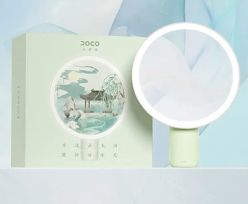 Дзеркало на акумуляторі настільне з LED-підсвіткою Doco DM001 - фото 7