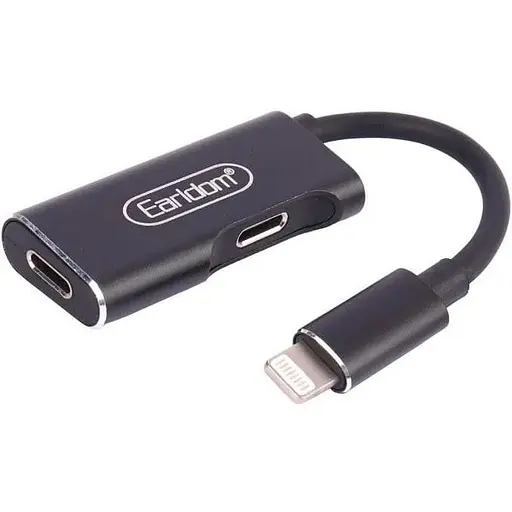 Переходник для iPhone 7 8 х 11 12 на 2 Earldom ET-OT32i Lightning папа 2 мамы