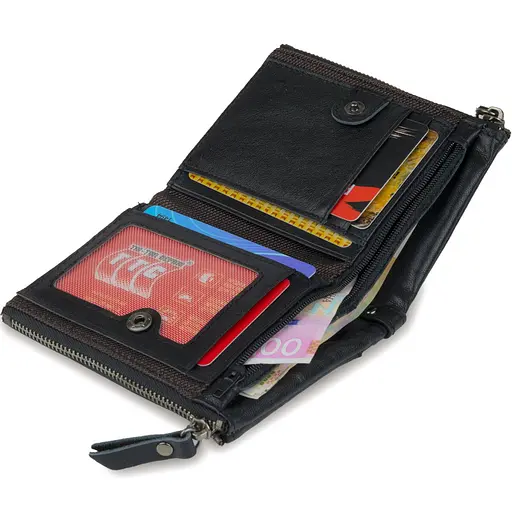 Чоловічий шкіряний гаманець Vintage 9х11.5х2 см acs0015299 - фото 4