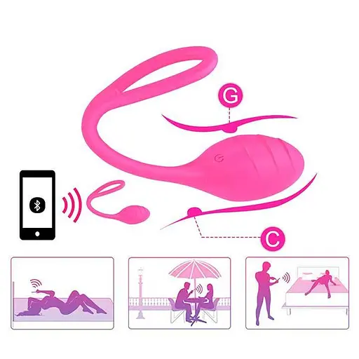 Смарт-віброяйце для клітора та точки G для жінок 10 режимів рожевий - фото 6