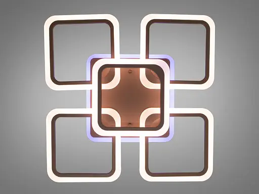 Світлодіодна люстра смарт світильник з пультом, золото, 120WСвітлодіодна люстра смарт світильник з пультом, 120W, коричнева - фото 6