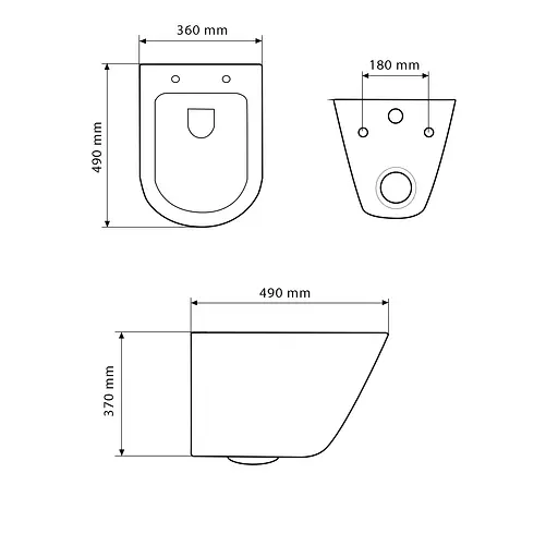 Подвесной унитаз VBI Levanzo white VBI-020200, Белый - фото 2
