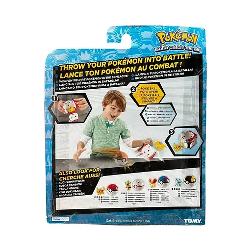 Игровая фигурка Tomy Throw 'N' Pop Ball Pokemon Бульбазавр с покеболом 5 см - фото 4
