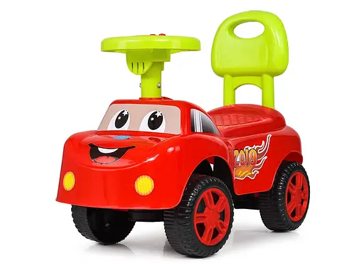 Каталка-толокар M 4073-3, музична, довжина 53 см, на батарейках, червоний