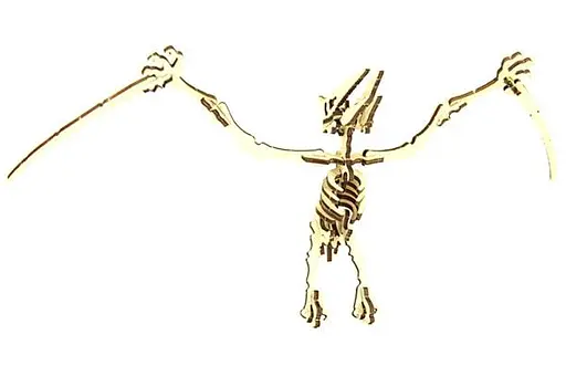 Дерев'яний конструктор Птеродактиль 29 деталей - фото 1