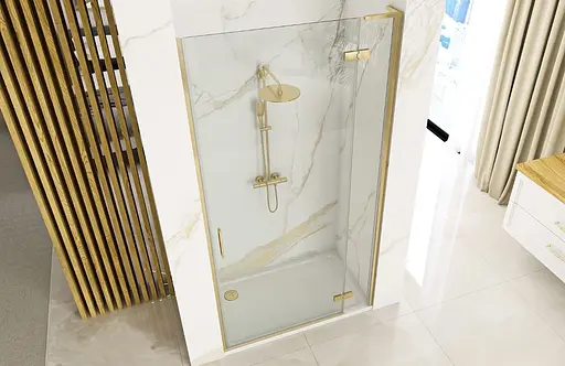 Душевые двери Rea Hugo 100 brushed gold REA-K8413 - фото 5