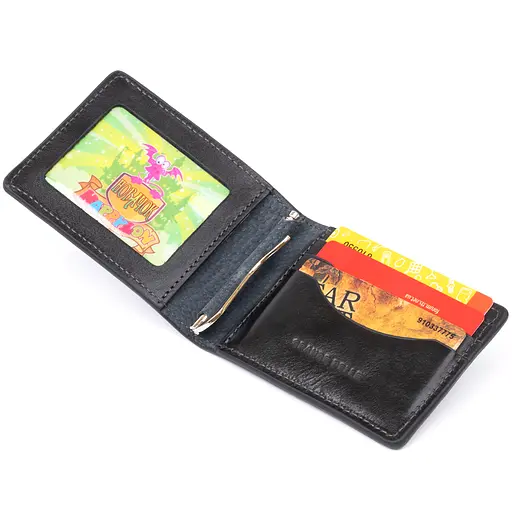 Кожаный портмоне Grande Pelle 11х8х1 см acs0014770 - фото 4