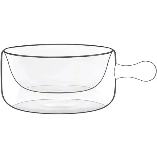 Пиала с ручкой Luigi Bormioli Linea Thermic Glass 160 мл (11639/01)