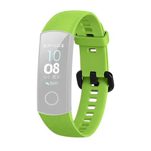 Ремінець для фітнес-браслета MIIQNUS для Honor Band 4 і 5 світло зелений - фото 2