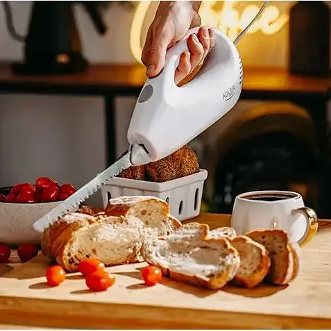 Электронож Adler AD 4512 с 2 комплектами ножей из нержавеющей стали - фото 8