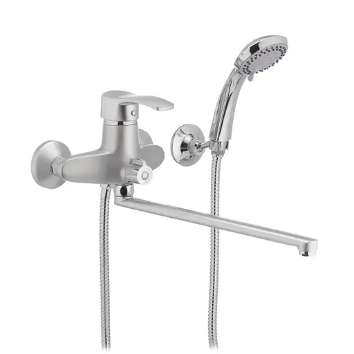 Смеситель для ванны Haiba Focus 006 матовый HB0119 Satin - фото 1