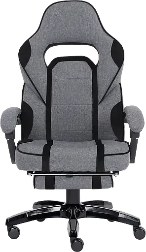 Геймерское кресло GT Racer серое с черным (X-2749-1 Fabric Gray/Black Suede) - фото 2