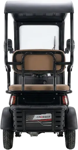 Електроскутер Триколісний Crosser TR7 VAGON (1000W, 72V,24Ah) Чорний - фото 5