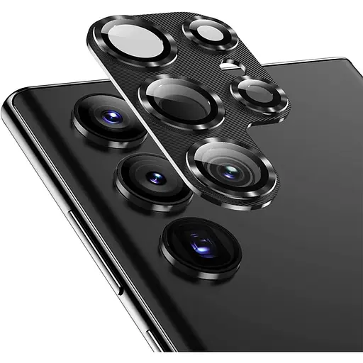 Защитное стекло на камеру DK для Samsung Galaxy S24 Ultra S928 CD Metal Armor black