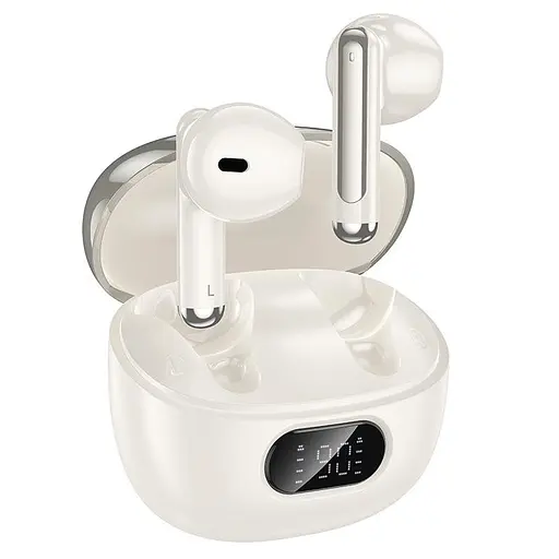 Навушники Hoco EQ18 Field ANC + ENC noise Cancelling true wireless BT 5.4 headset бездротові білі - фото 2