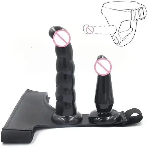 Подвійний страпон зі знімними фалоімітаторами - фото 2