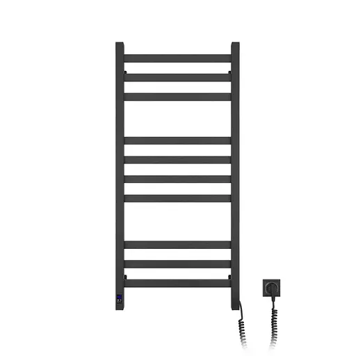 Електрична рушникосушка Navin Авангард 480x1000 Sensor правобічна з таймером, чорний муар 12-228053-4810, Чорний матовий, Праве, Електронний - фото 5