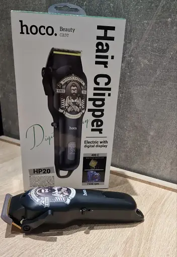 Машинка для стрижки Hoco HP20 (Акумуляторна, LCD-дисплей, Регулювання ножа) - фото 3