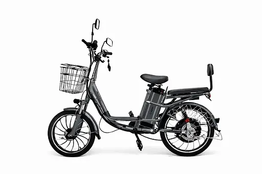 Электровелосипед двухместный MINAKO V4 PRO (750W/60V/26Ah) с задним амортизатором серый графит - фото 3