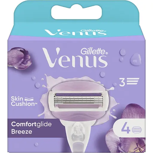 Уцінка. Змінні картриджі для гоління Gillette Venus ComfortGlide Breeze 4 шт. - фото 2