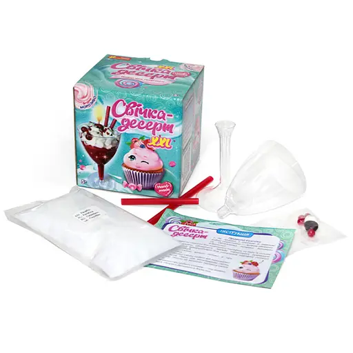 Гелевая свечка в стаканчике "Вишневый десерт" 10100525 своими руками - фото 3