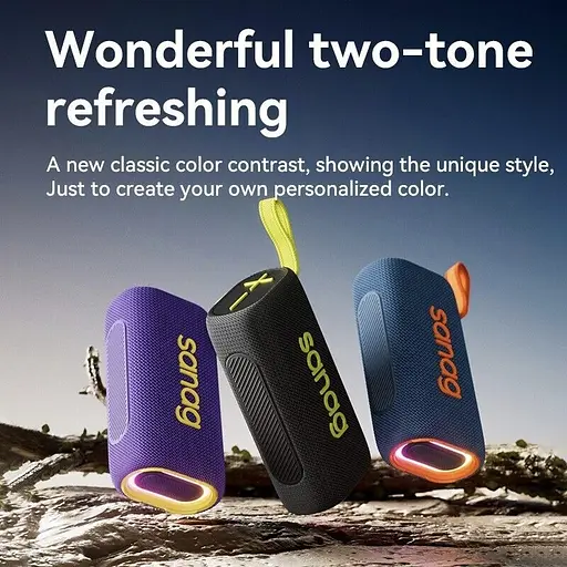 Портативна Bluetooth-колонка Sanag M30S PRO з RGB-підсвіткою чорний - фото 2