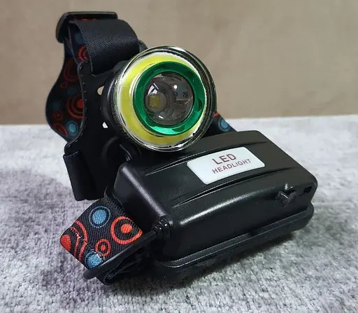 Налобний акумуляторний ліхтар на голову Bailong T6 + COB для риболовлі 2 х 18650 Headlamp-HL2-1006 - фото 6