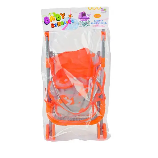 Дитяча колясочка для ляльок «Лисички» CS7912 прогулянкова, складна - фото 3