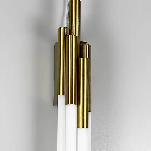 Латунный трубчатый стеновой LED светильник в корпусе 90 см Line F Арт. WJ351/900 AB - фото 3