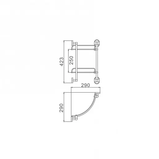 Полка для ванны Frap F1907-2 - фото 4