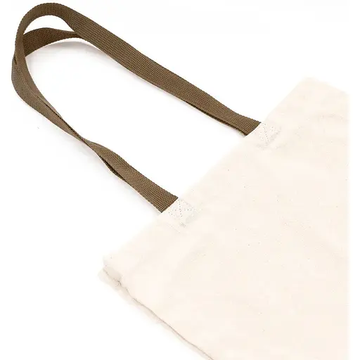 Сумка з бавовни Rosa Talent 38х42 см ручка хакі 70 см невибілена бавовна 220 г/м2   - фото 2