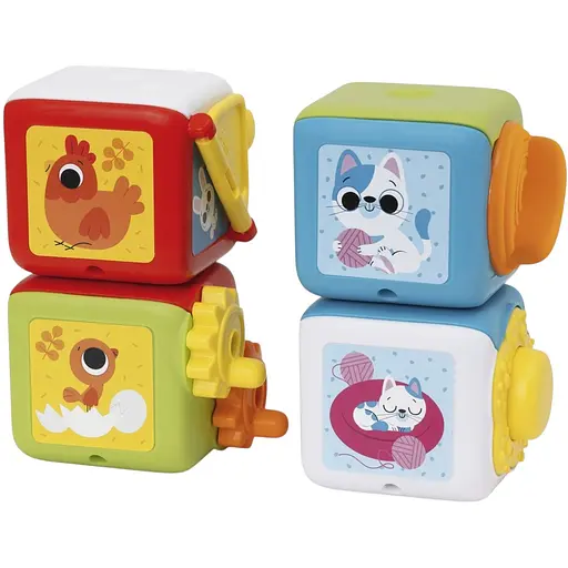 Іграшка розвиваюча Chicco Мультисенсорні кубики Монтессорі 2 в 1 (11857.00)